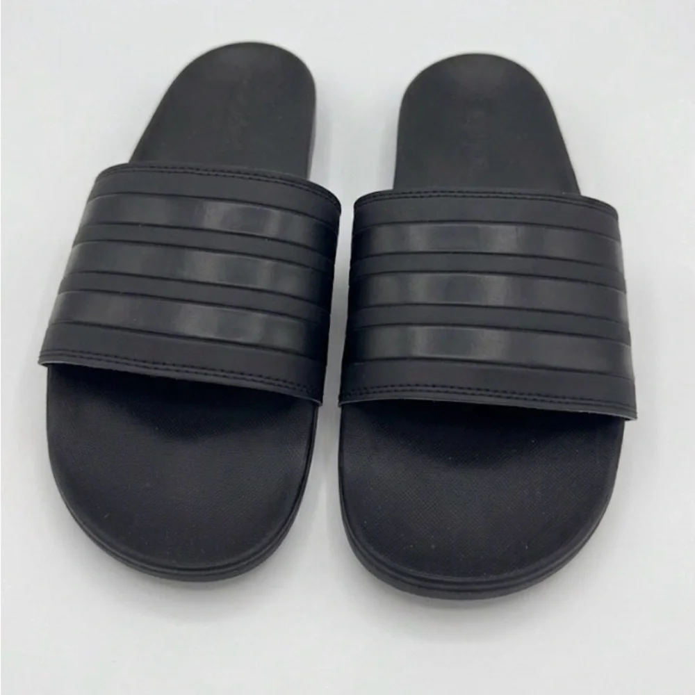 Adidas Men's Black Slide Sandals - Casual Comfort | Size 9